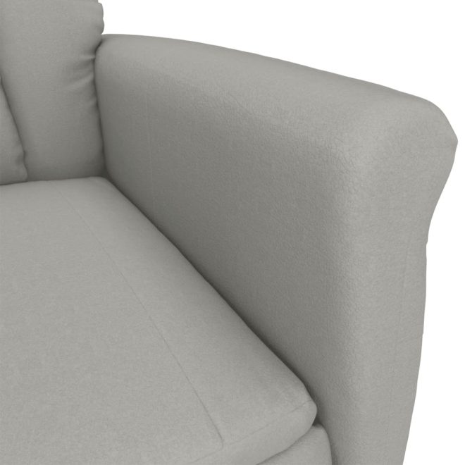 Recliner Faux Suede Leather – Light Grey