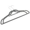 20 pcs Clothes Hanger Set Anti-slip Velvet – Grey, 20