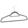 20 pcs Clothes Hanger Set Anti-slip Velvet – Grey, 20