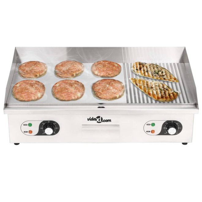 Electric Griddle Stainless Steel 4400 W 71x43x23,5 cm