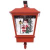 Christmas Wall Lamp with LED Lights and Santa Red 40x27x45 cm