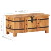 Chest 90x40x40 cm Solid Acacia Wood – Dark Brown