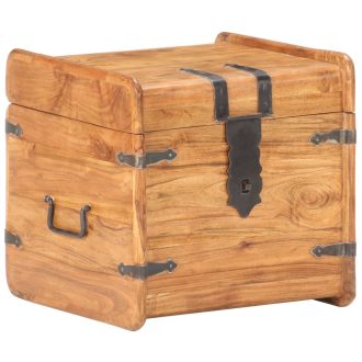 Storage Chest Solid Acacia Wood