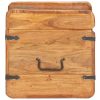 Storage Chest Solid Acacia Wood – 40x40x40 cm, Dark Brown