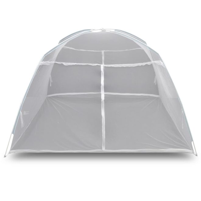 Camping Tent Fiberglass White – 200x120x130 cm