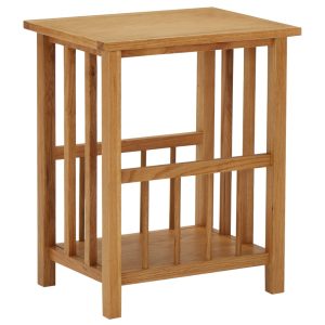 Magazine Table 45x35x55 cm Solid Oak Wood