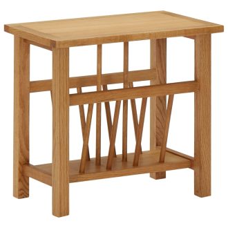 Magazine Table 45x27x42 cm Solid Oak Wood