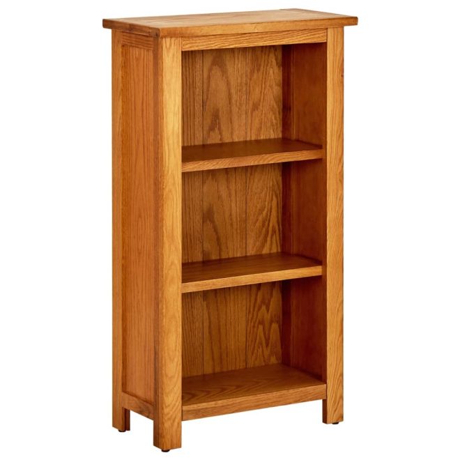 Bookcase Solid Oak Wood – 45×22.5×82 cm