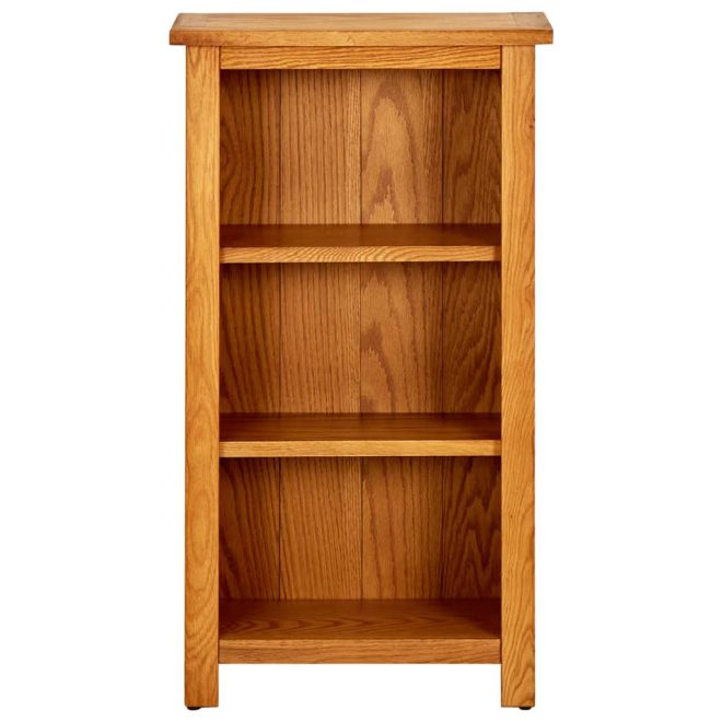 Bookcase Solid Oak Wood – 45×22.5×82 cm