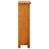 Bookcase Solid Oak Wood – 45×22.5×82 cm