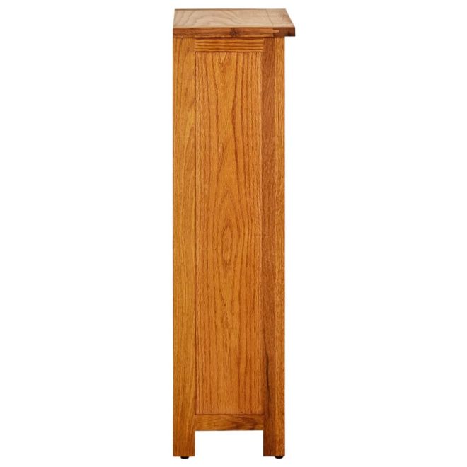 Bookcase Solid Oak Wood – 45×22.5×82 cm