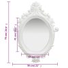 Wall Mirror Castle Style – White