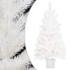 Artificial Christmas Tree Lifelike Needles White – 90×50 cm