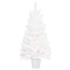 Artificial Christmas Tree Lifelike Needles White – 90×50 cm