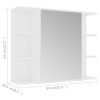 Bathroom Mirror Cabinet 80×20.5×64 cm Engineered Wood – White