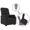 Stand-up Recliner Faux Leather – Black