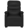 Stand-up Recliner Faux Leather – Black