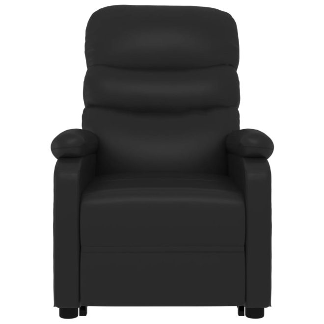 Stand-up Recliner Faux Leather – Black