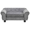 Dog Sofa 72x45x30 cm Plush – Grey