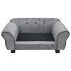 Dog Sofa 72x45x30 cm Plush – Grey