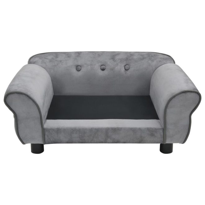 Dog Sofa 72x45x30 cm Plush – Grey