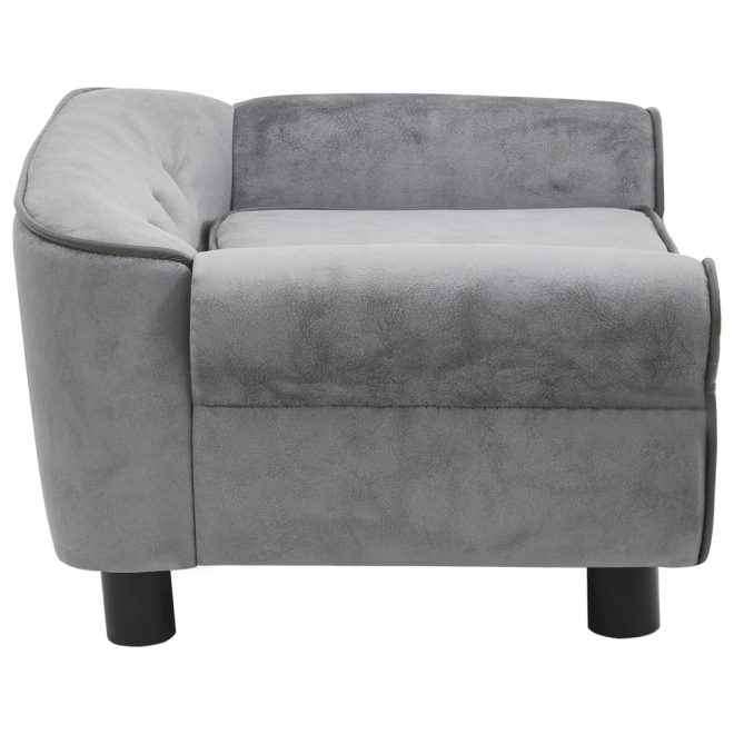 Dog Sofa 72x45x30 cm Plush – Grey