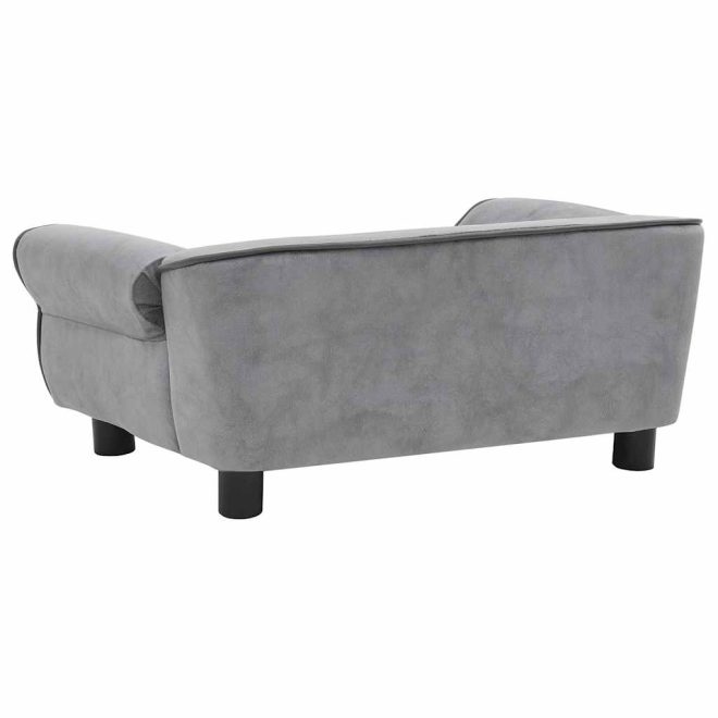 Dog Sofa 72x45x30 cm Plush – Grey