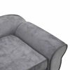 Dog Sofa 72x45x30 cm Plush – Grey