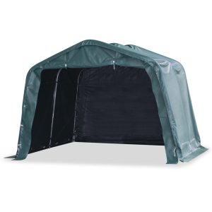 Removable Livestock Tent PVC 550 g/m Dark Green – 3.3×3.2 m