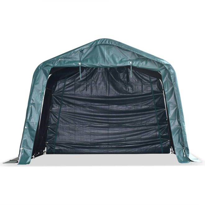 Removable Livestock Tent PVC 550 g/m Dark Green – 3.3×3.2 m