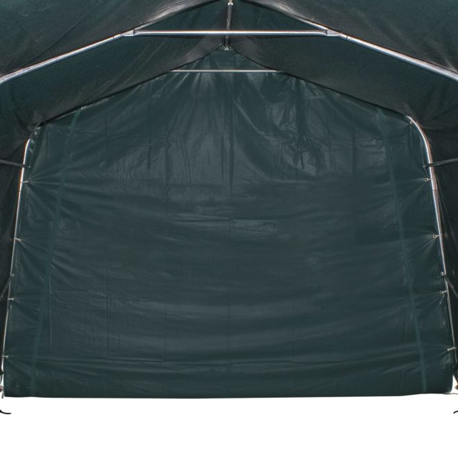 Removable Livestock Tent PVC 550 g/m Dark Green – 3.3×3.2 m