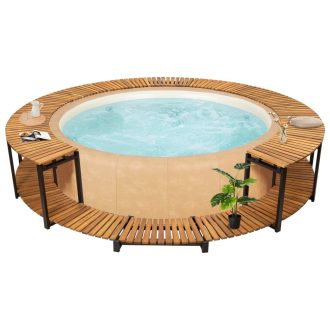 Spa Surround 273×53 cm Solid Acacia Wood