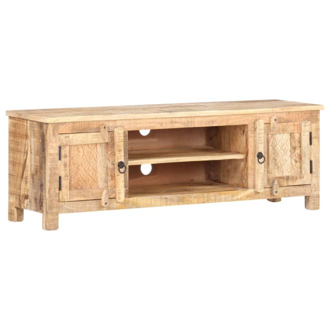 Eustis TV Cabinet 120x30x40 cm – Rough Mango Wood