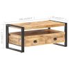 Coffee Table 100x55x45 cm – Rough Mango Wood