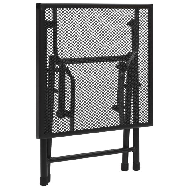 Folding Table Mesh 38x38x38 cm Steel Anthracite