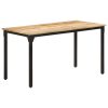 Dining Table Rough Mango Wood – 140x70x76 cm