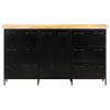 Sideboard 140x38x76 cm Rough Mango Wood