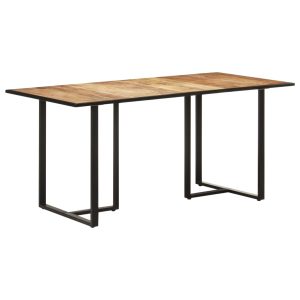 Dining Table – 160x80x76 cm, Rough Mango Wood