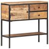 Sideboard 85x30x80 cm Rough Mango Wood