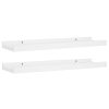 Picture Frame Ledge Shelves 2 pcs MDF – 40x9x3 cm, White