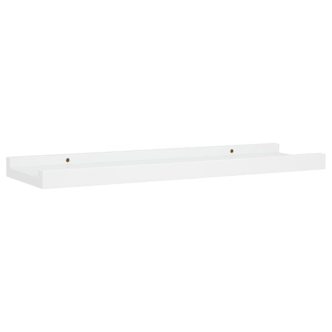 Picture Frame Ledge Shelves 2 pcs MDF – 40x9x3 cm, White