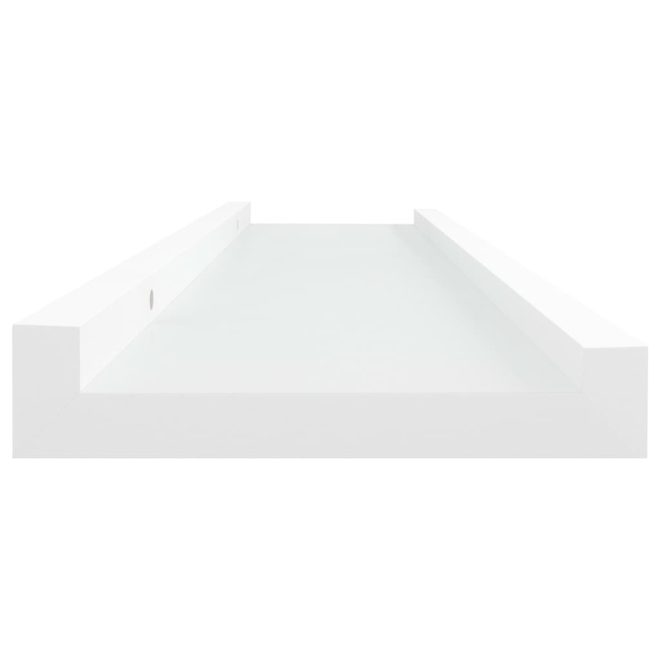 Picture Frame Ledge Shelves 2 pcs MDF – 40x9x3 cm, White