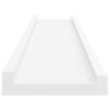 Picture Frame Ledge Shelves 2 pcs MDF – 40x9x3 cm, White