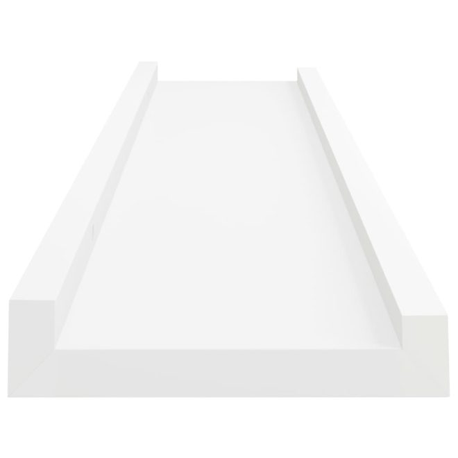 Picture Frame Ledge Shelves 2 pcs MDF – 40x9x3 cm, White