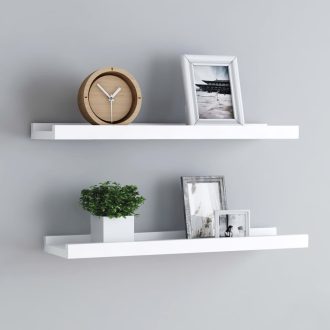 Picture Frame Ledge Shelves 2 pcs MDF