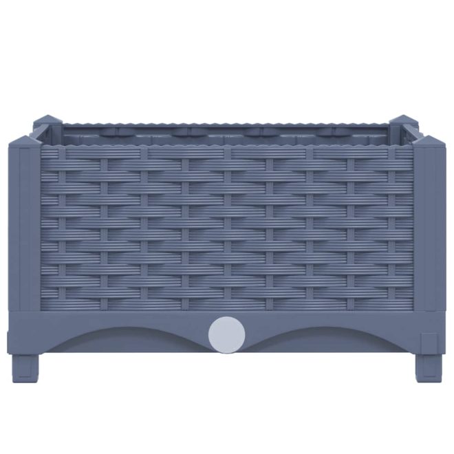 Raised Bed Polypropylene – 40x40x23 cm, Dark Grey