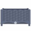 Raised Bed Polypropylene – 40x40x23 cm, Dark Grey