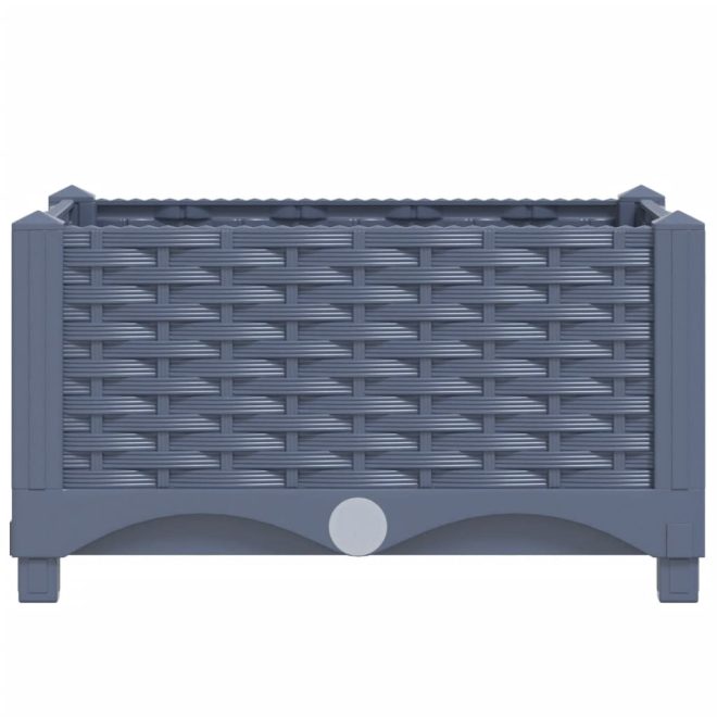 Raised Bed Polypropylene – 40x40x23 cm, Dark Grey