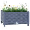 Raised Bed Polypropylene – 40x40x23 cm, Dark Grey