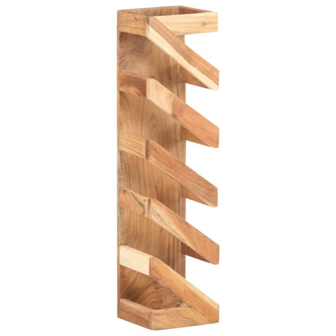 Wine Rack for 5 Bottles – Solid Acacia Wood